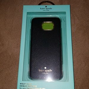 Kate Spade Samsung S7 edge gold & black case